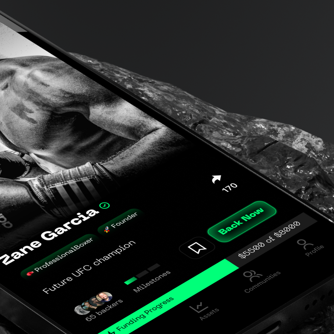 Backerz mobile app
