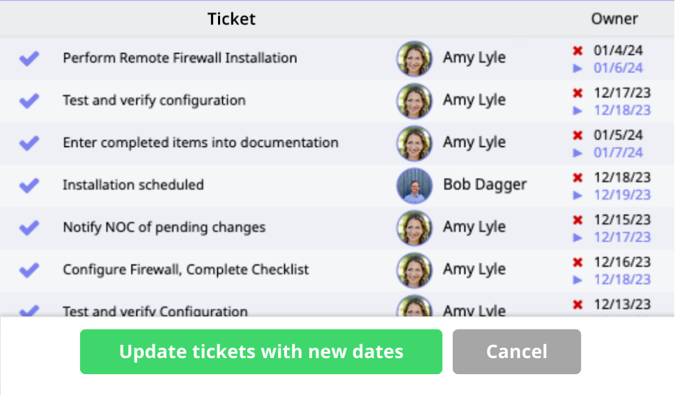 One-Click Timeline Updates