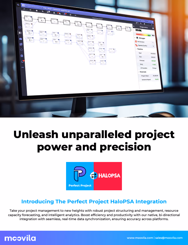 Moovila Perfect Project HaloPSA Integration