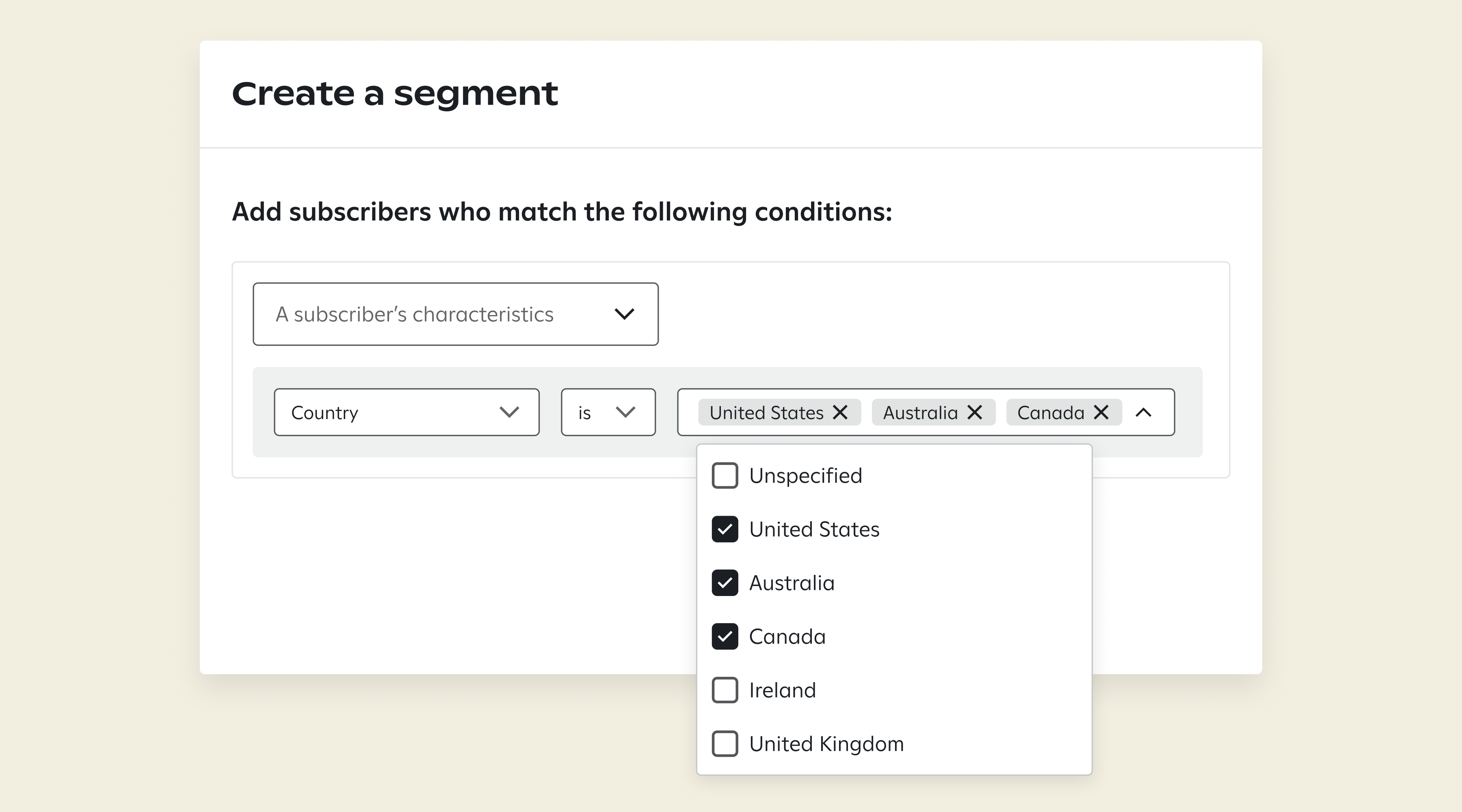 Attentive segment builder
