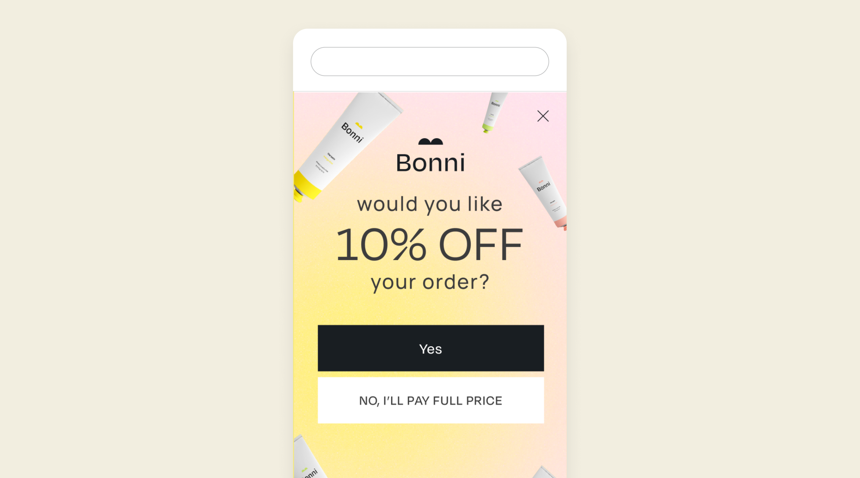 Pre-Engagement Screen