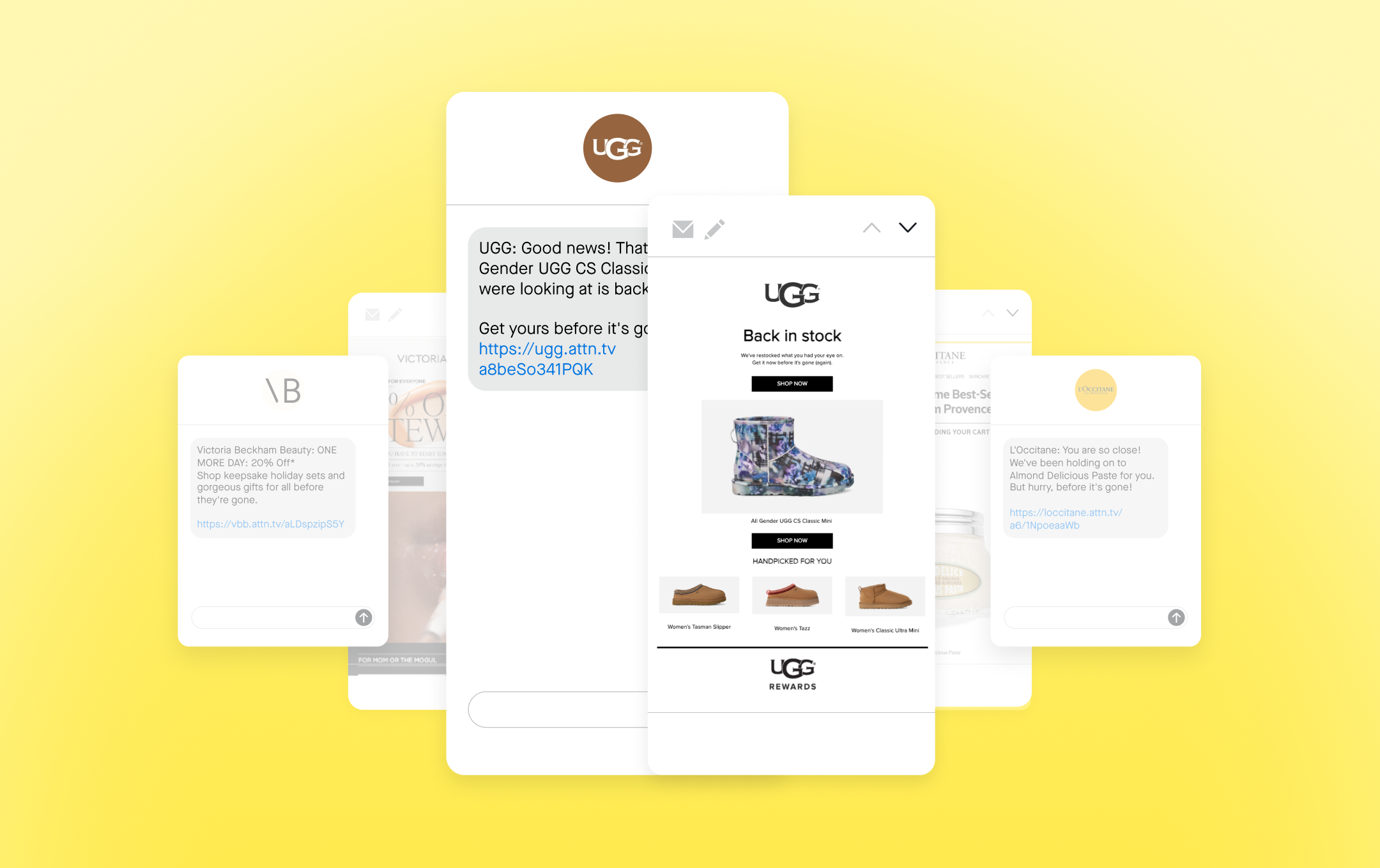 sms and email examples