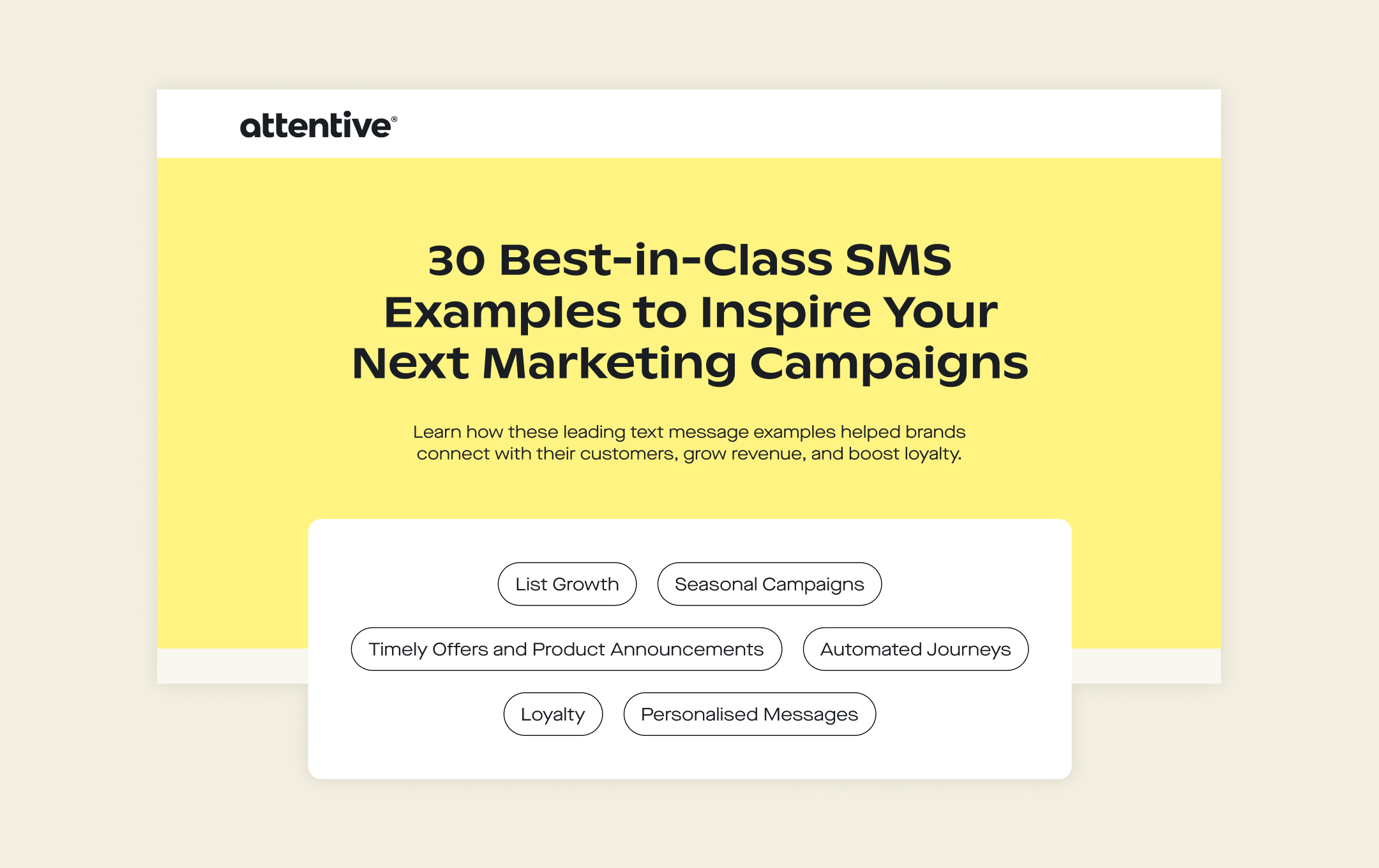 AU sms campaign examples
