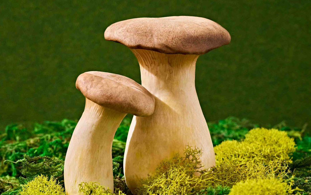 mushrooms in grass