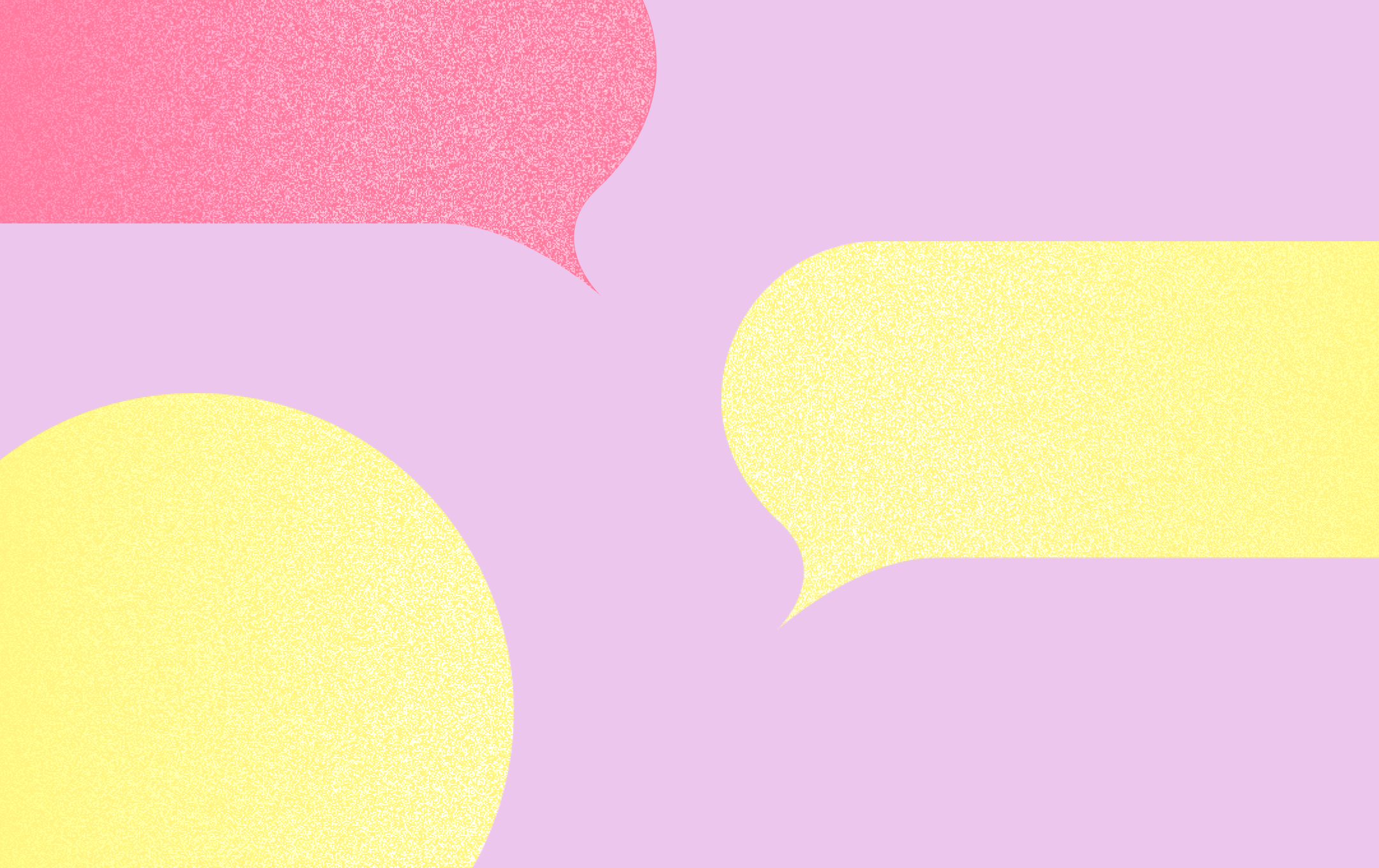 Colorful text message bubbles