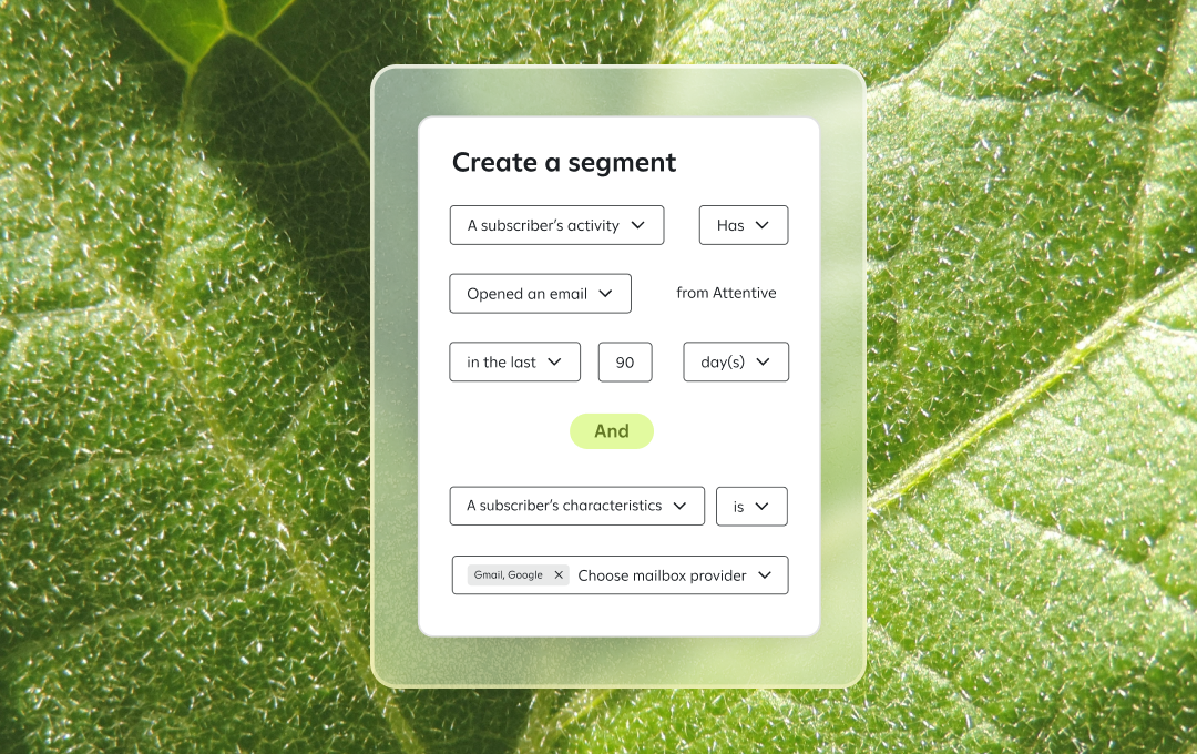segmentation example on green leaf background