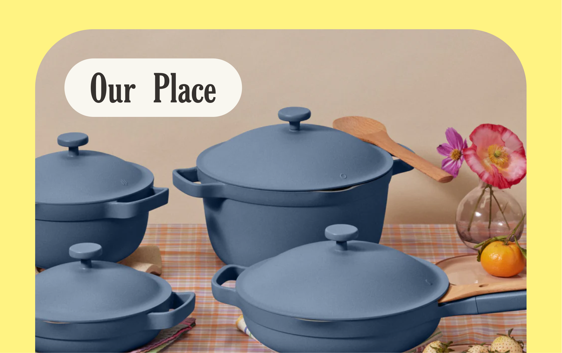an image displaying a collection of Our Place's cookware products