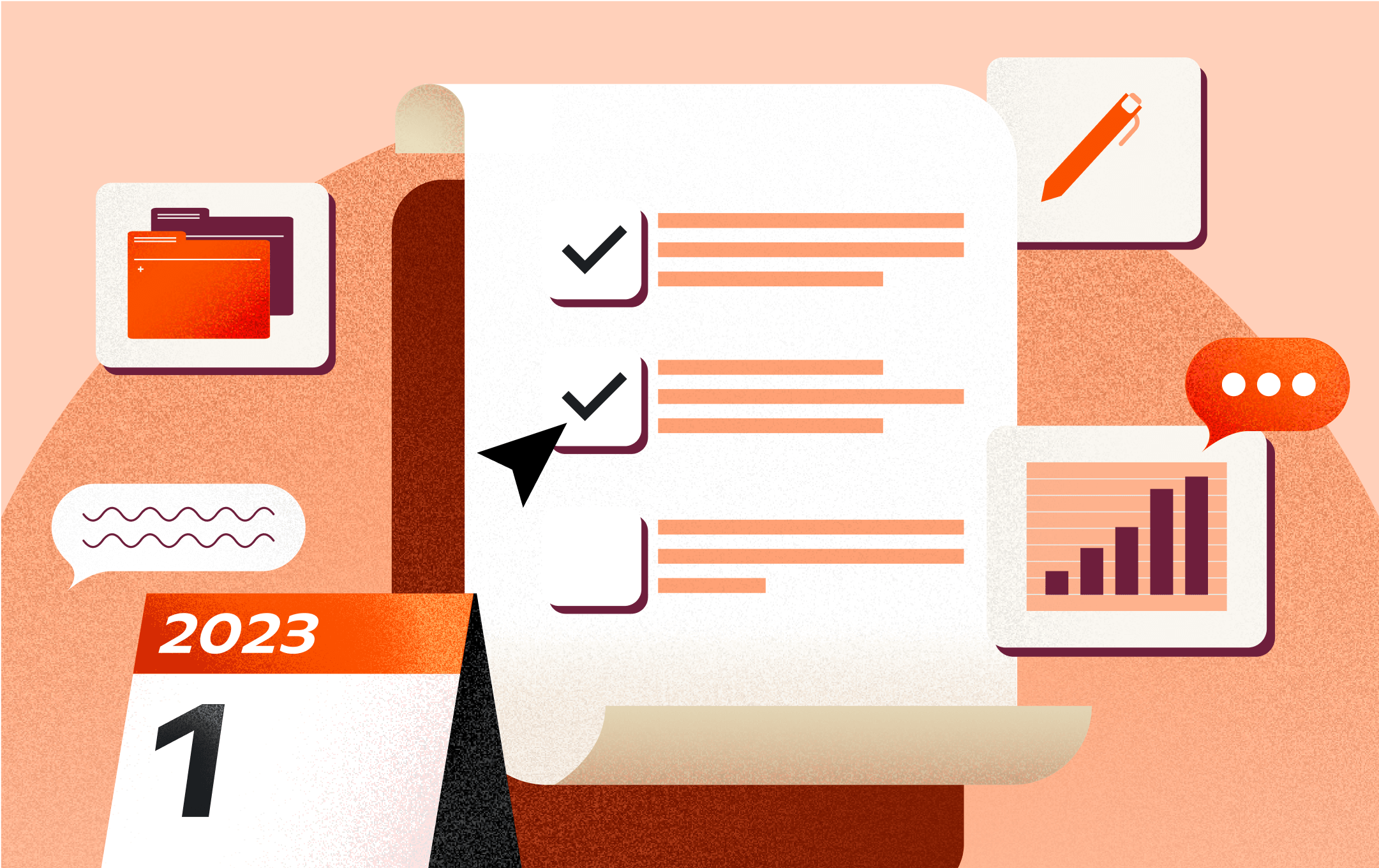 An illustration of SMS marketing planning templates to help you get the most out of your program.