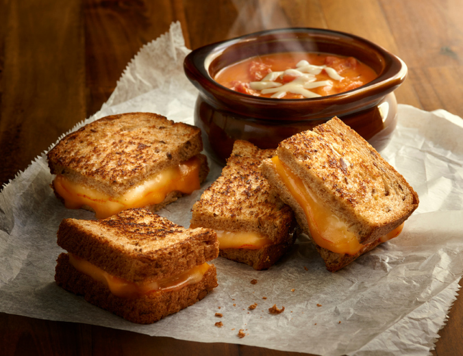 Jason's Deli soup and sandwich