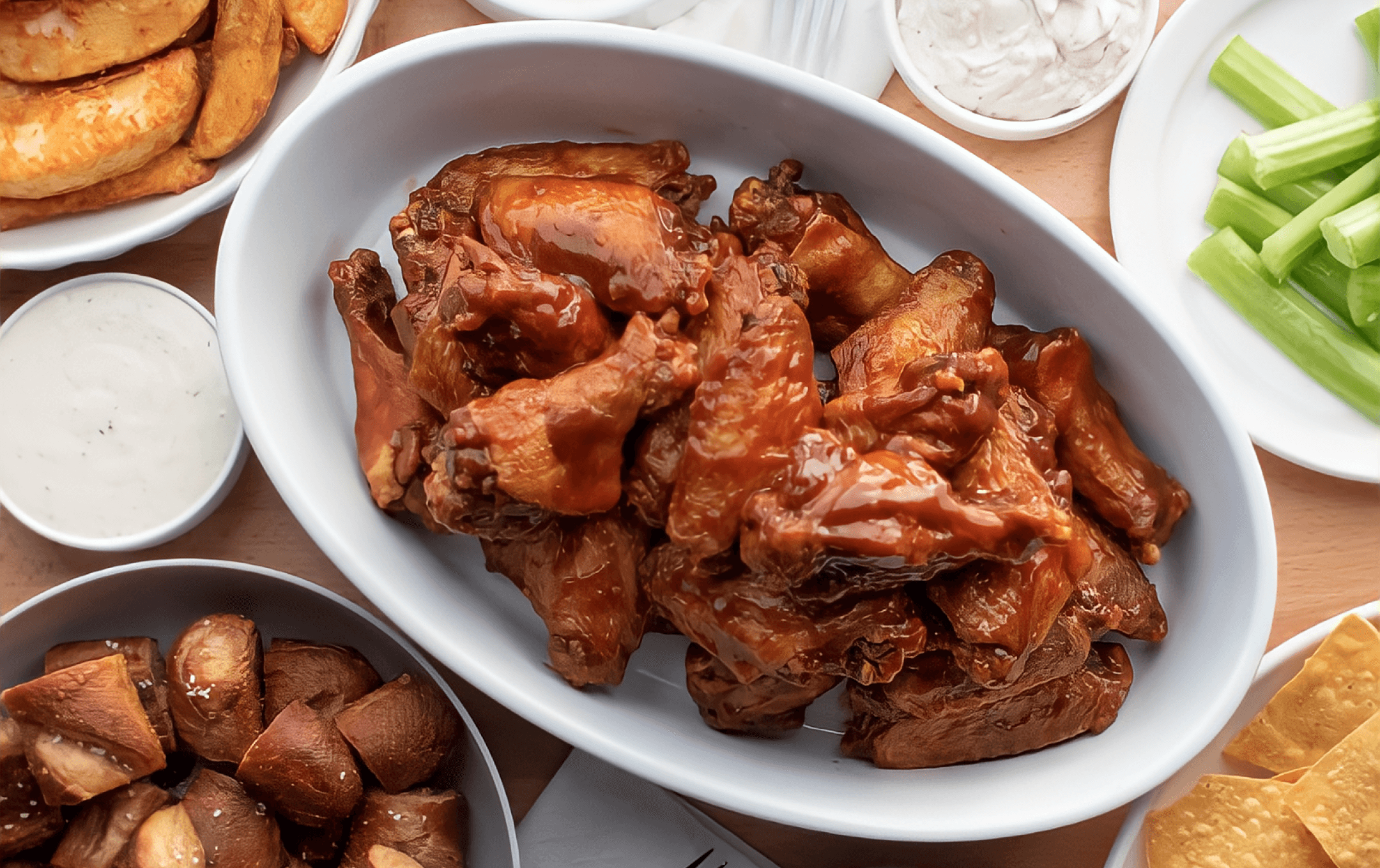 plate of wings