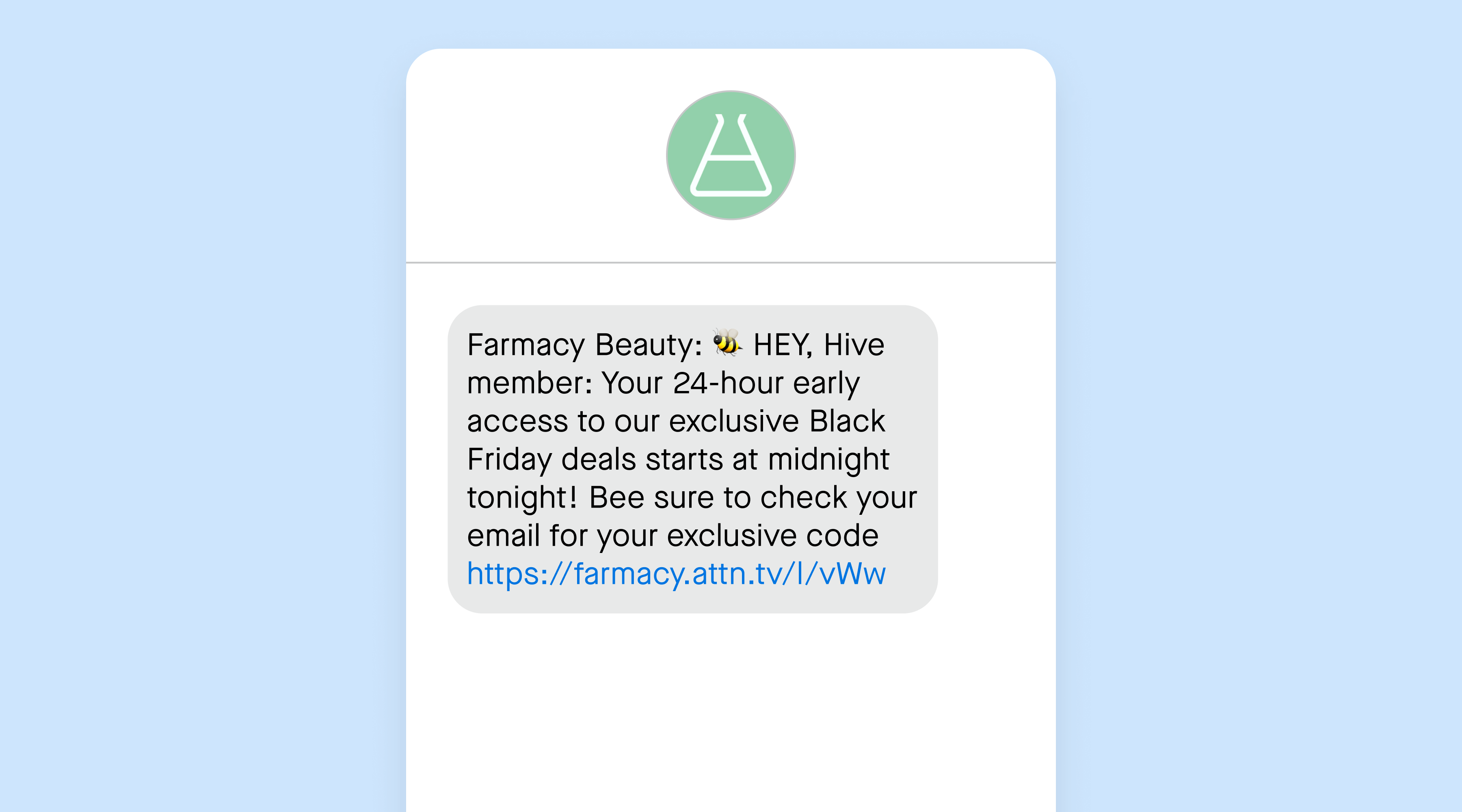 Exclusive black friday sale text 