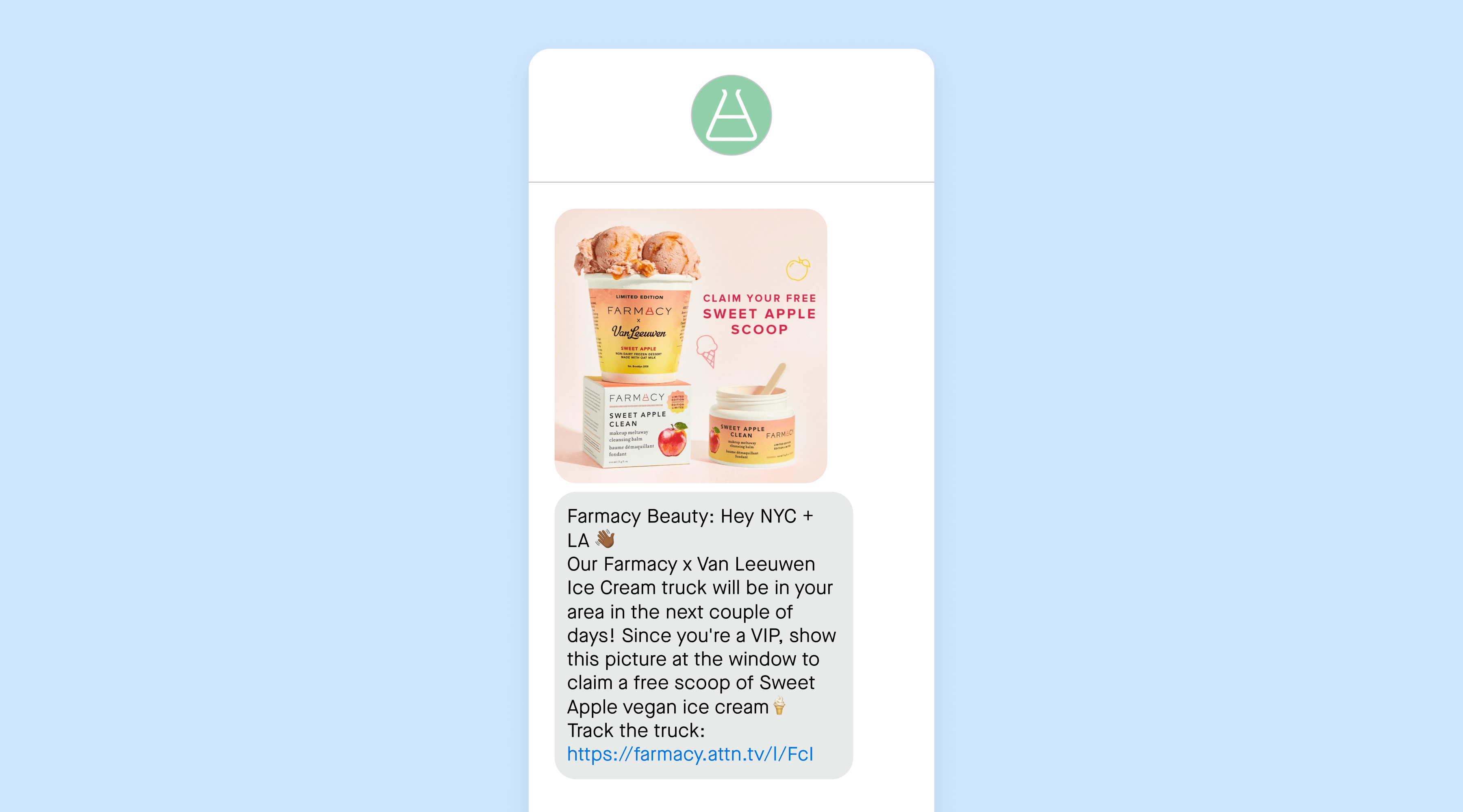 Ice cream event invite text