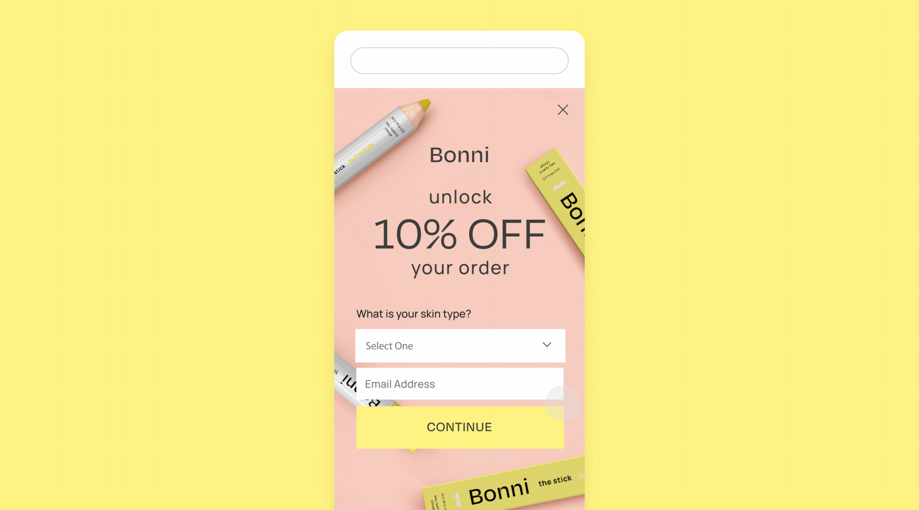 SMS marketing preference collection at sign-up
