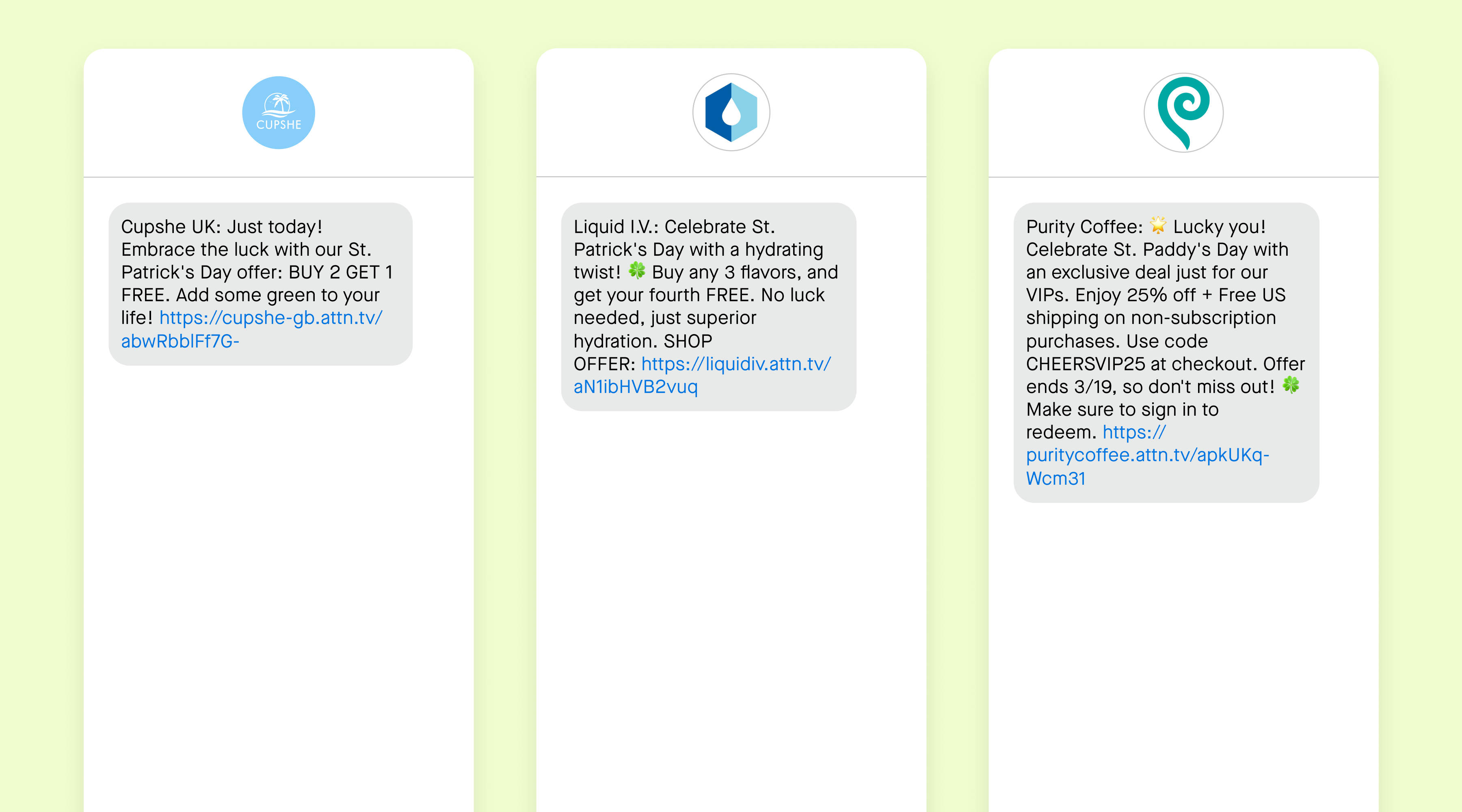 St. Patrick's Day SMS marketing campaigns
