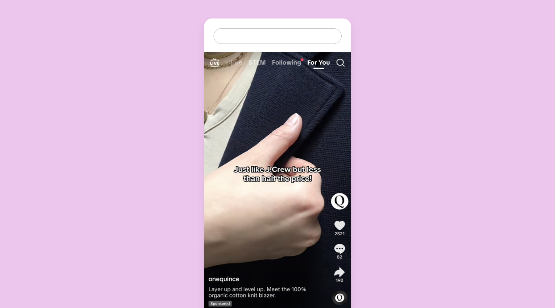 Quince TikTok Ad