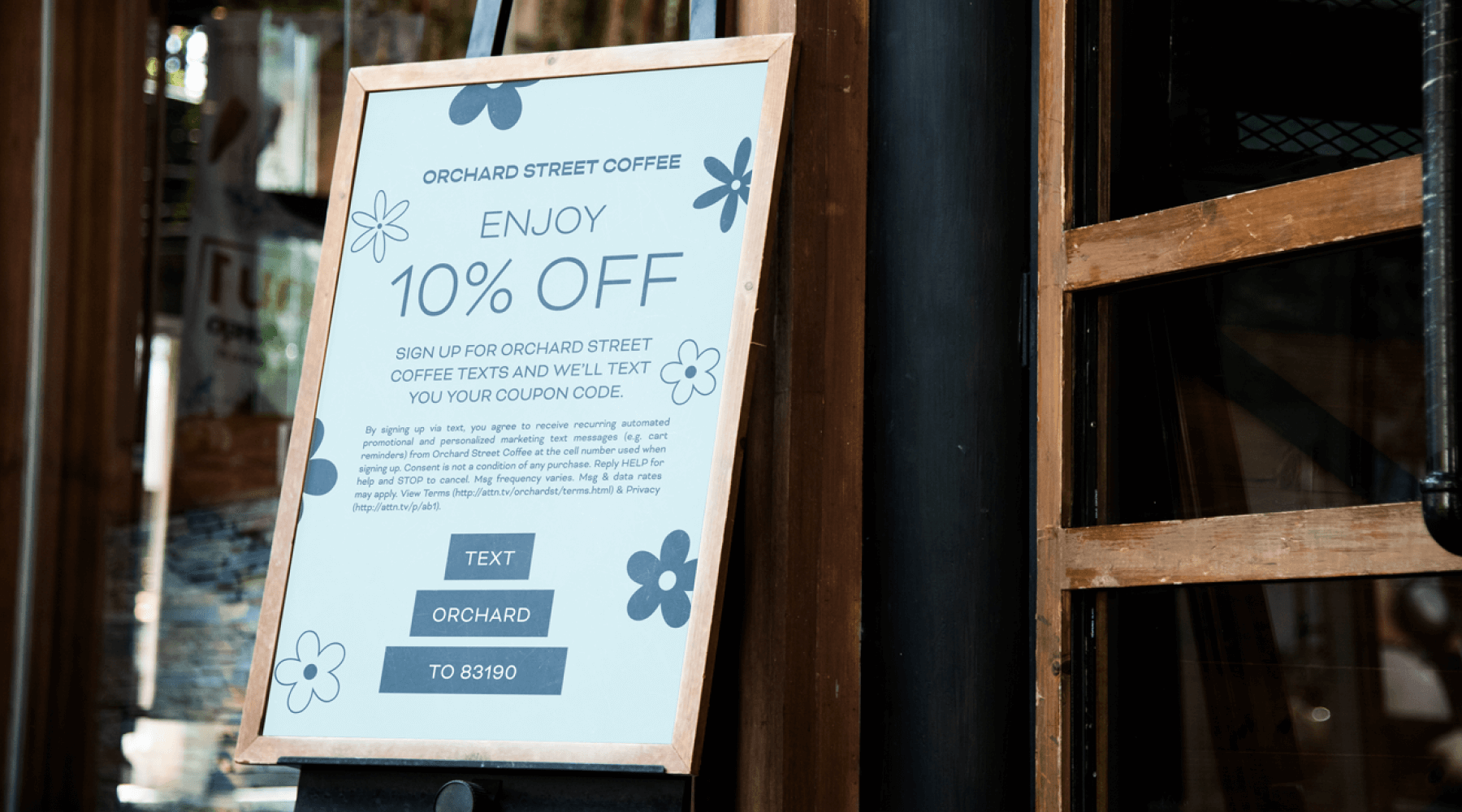 example of offline list growth or Text to Join for SMS marketing