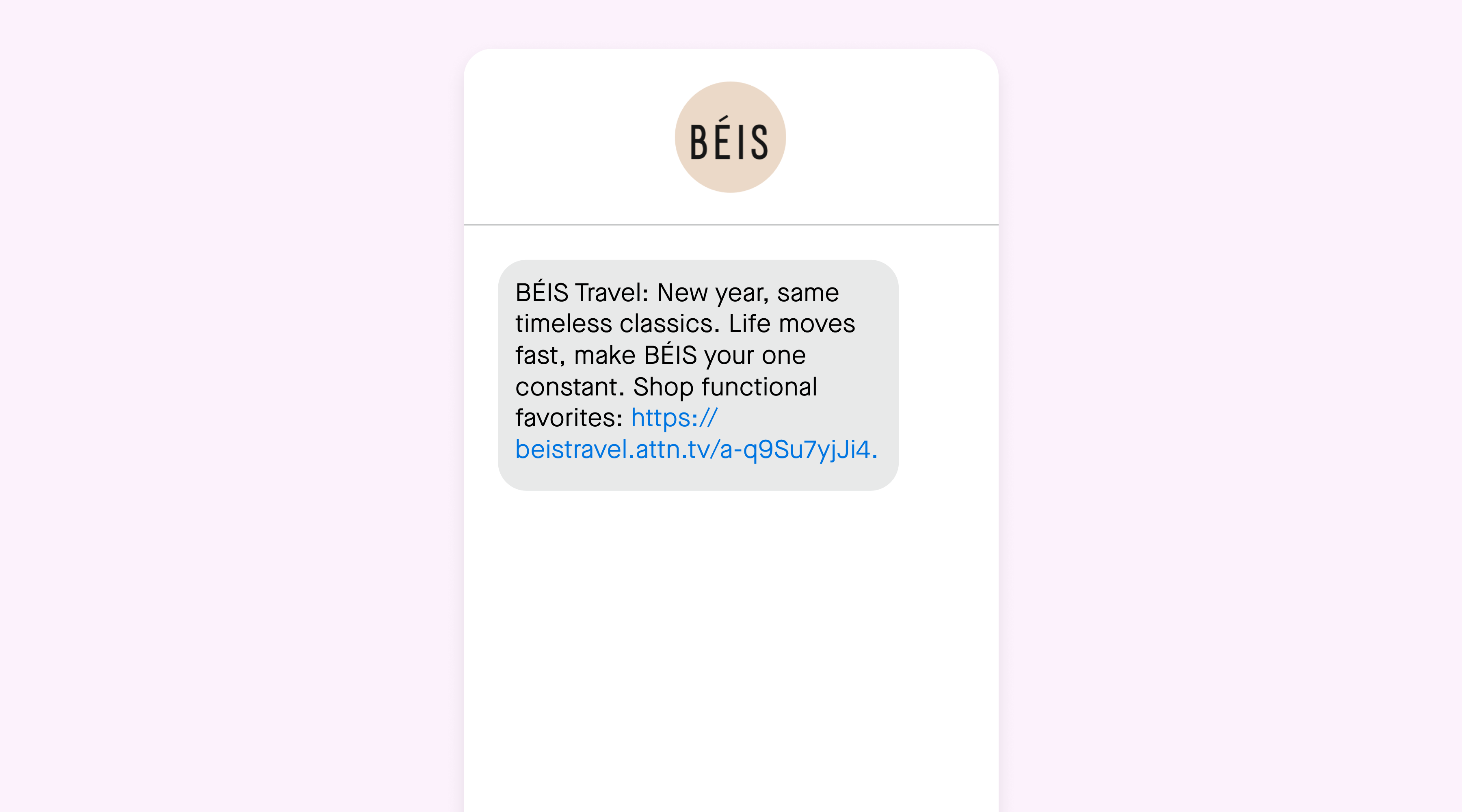 A New Year's SMS message from BEIS