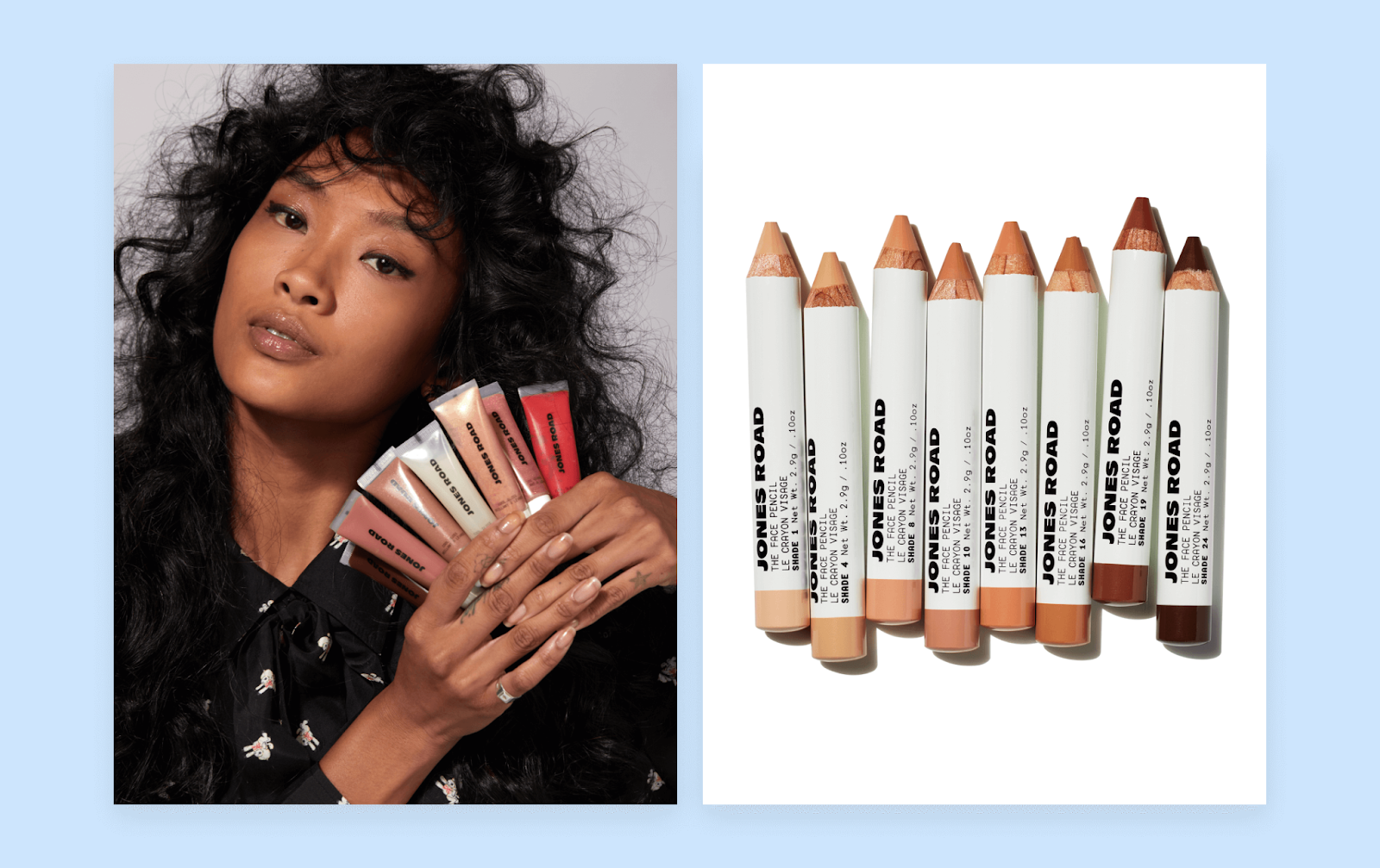 Jones Road Beauty model and products