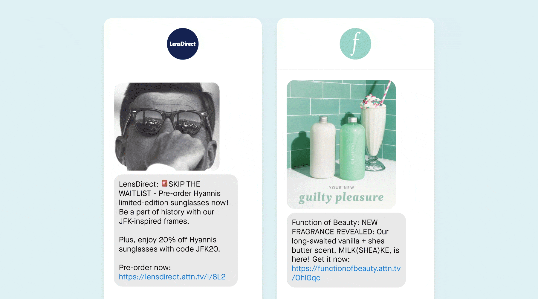 special promotion campaign text message examples