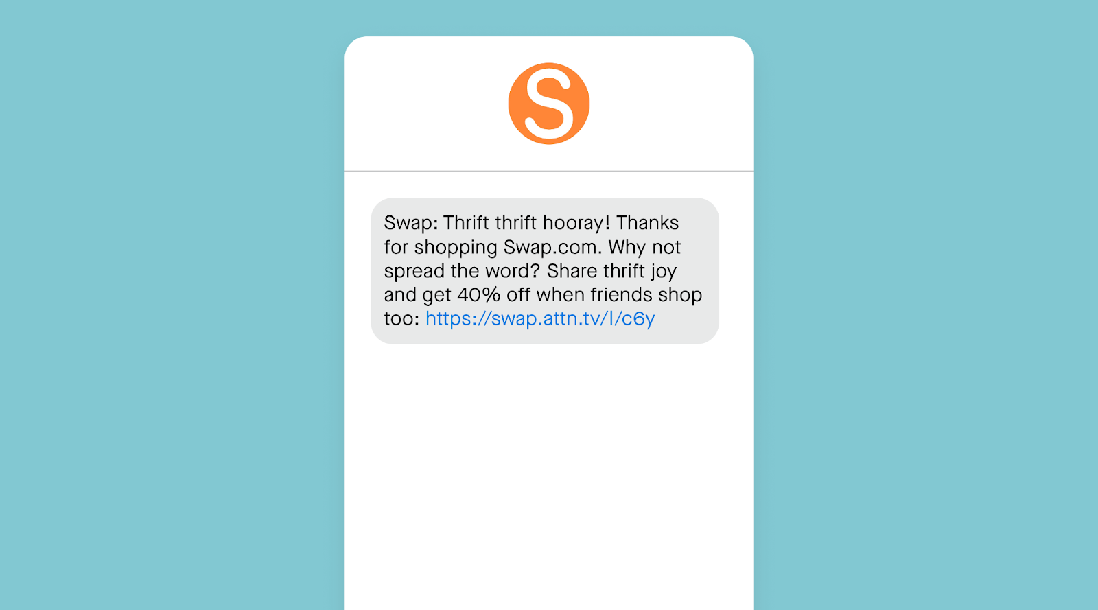 SMS example from Swap