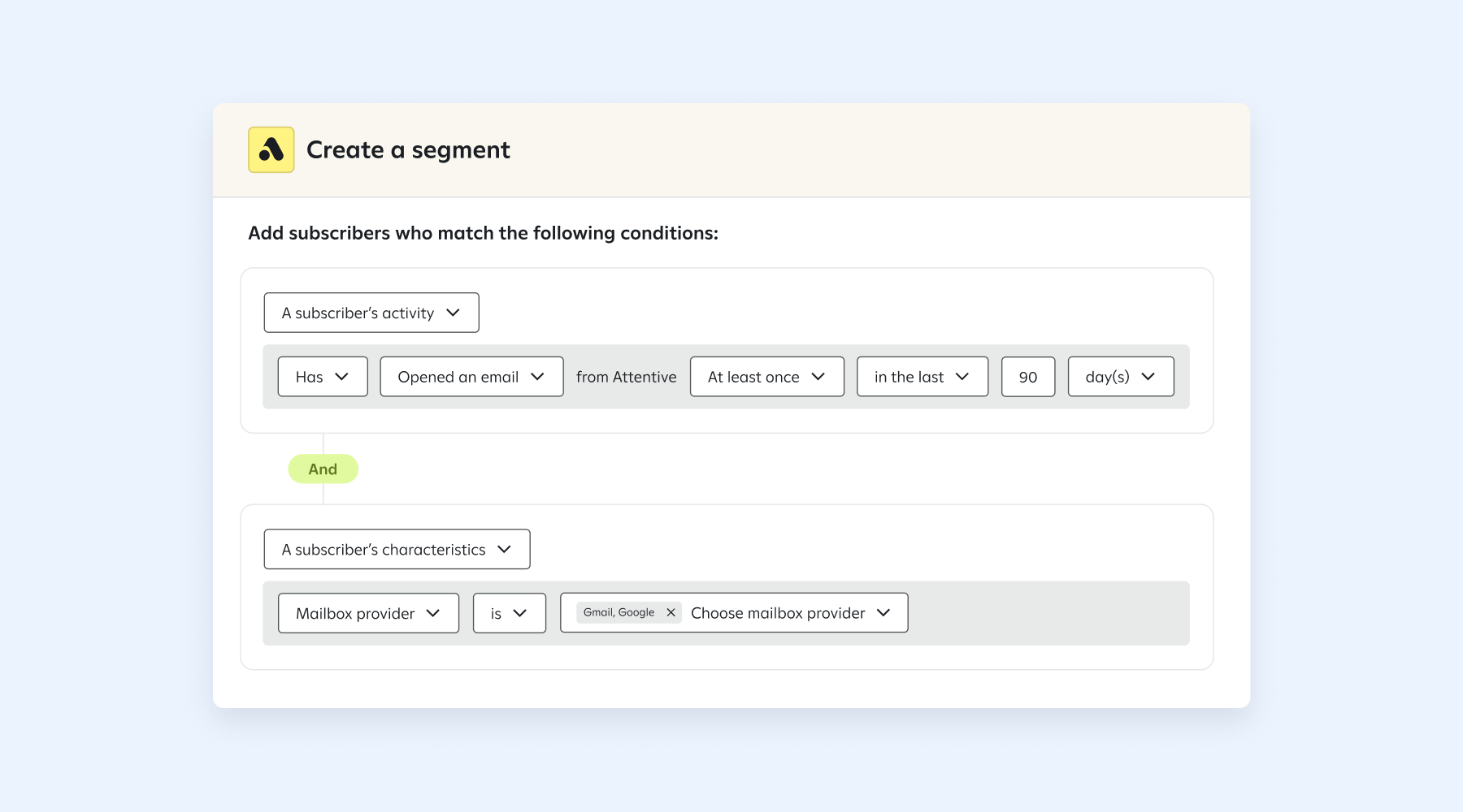 Attentive segment builder
