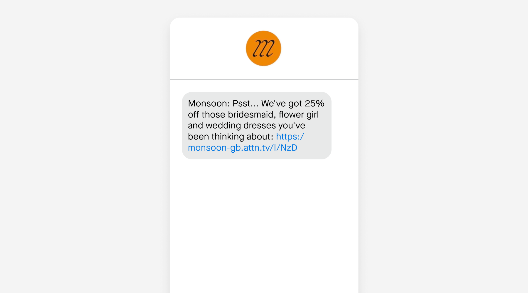 Campaign message example