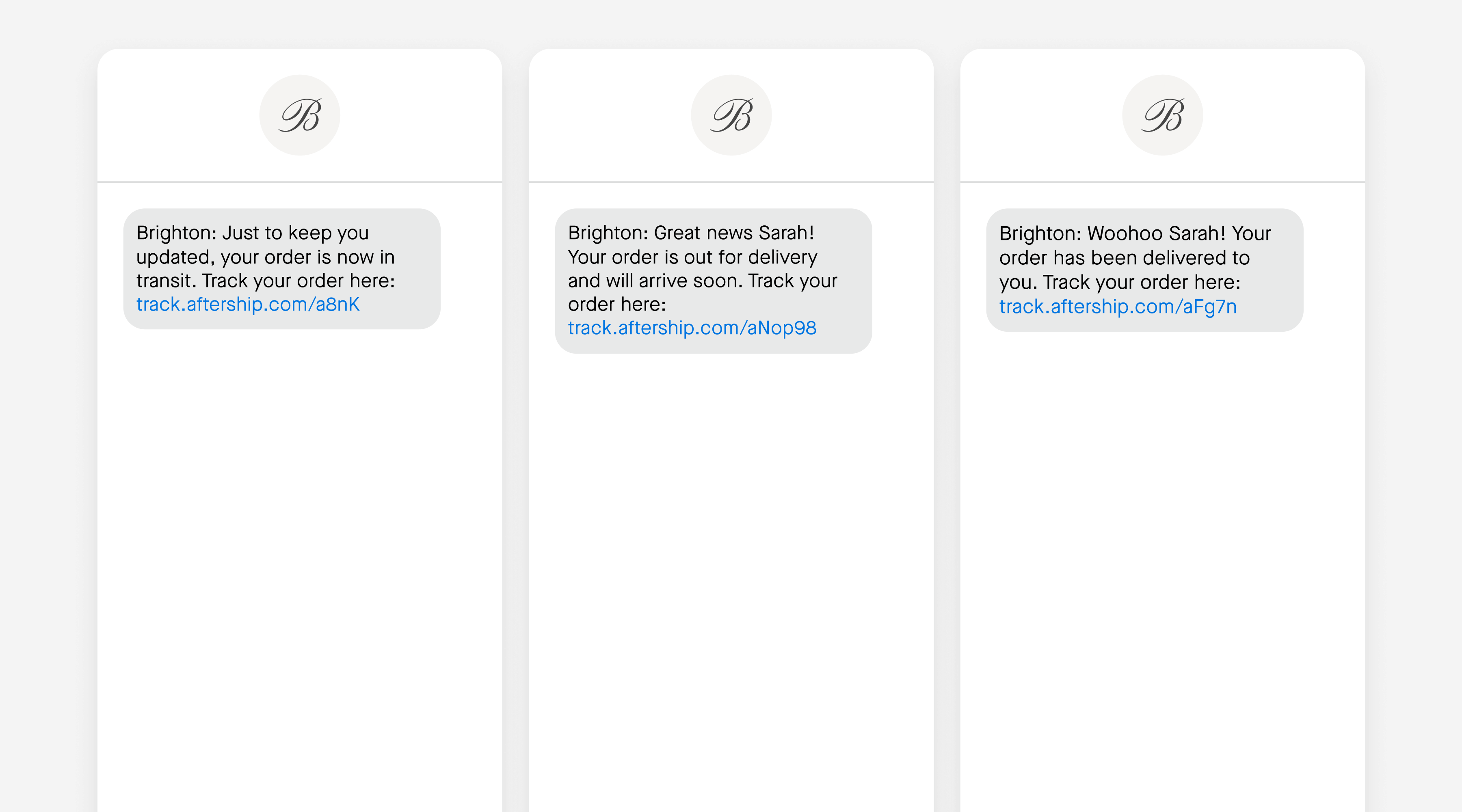 aftership integration shipping example