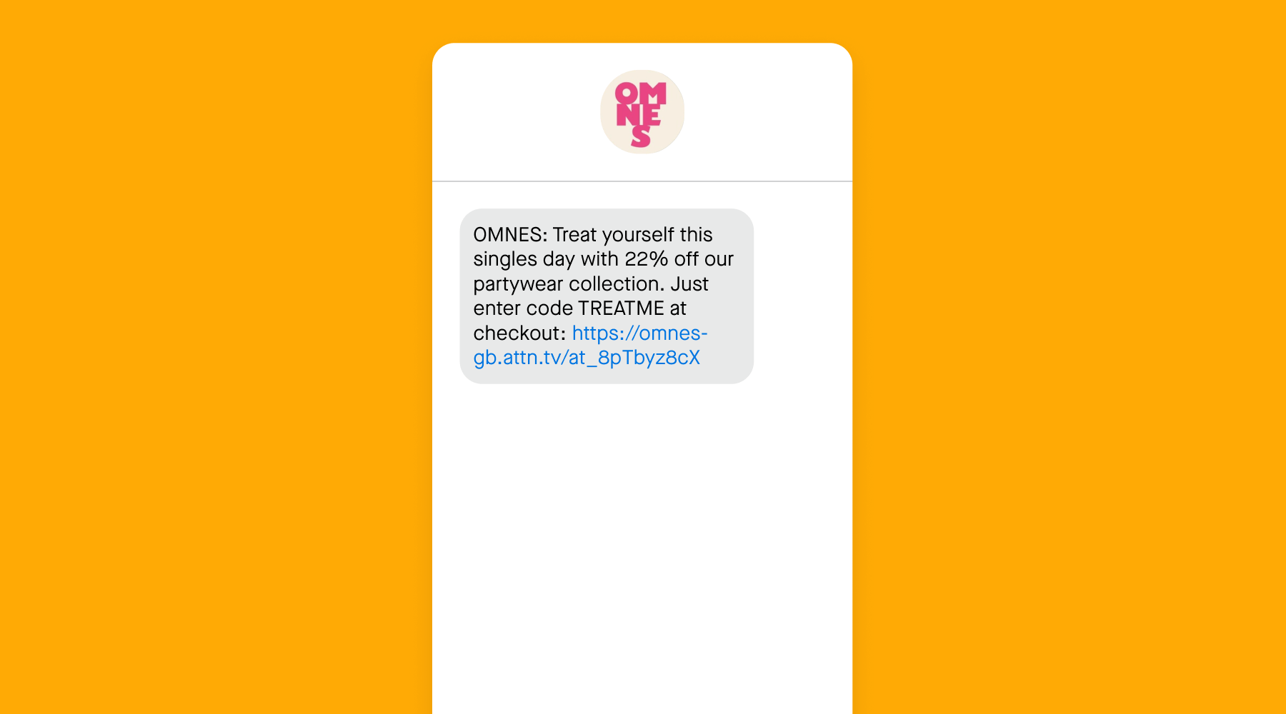 OMNES Singles Day marketing text