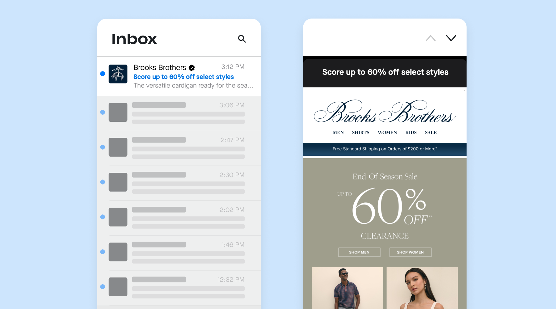 This is an example of what an AI generated summary in the inbox looks like with Google's new Gemini feature