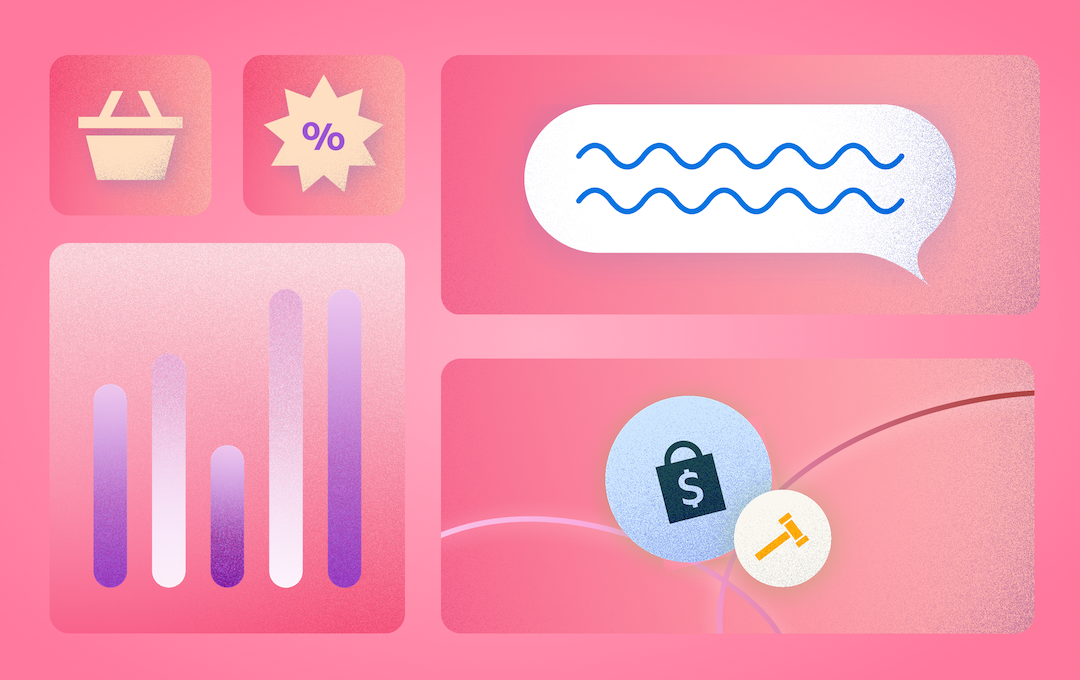 An illustration demonstrating trends in consumer shopping habits