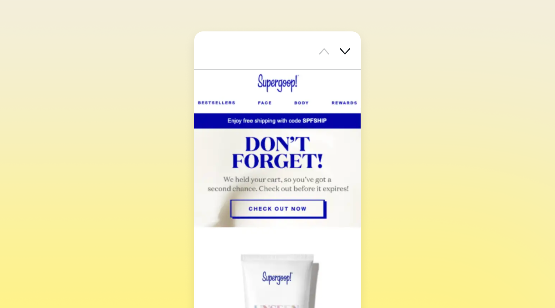 Supergoop! improved email performance by strengthening that foundation first. They moved both triggered and campaign email sends into Attentive, consolidating email and SMS execution in one place.
