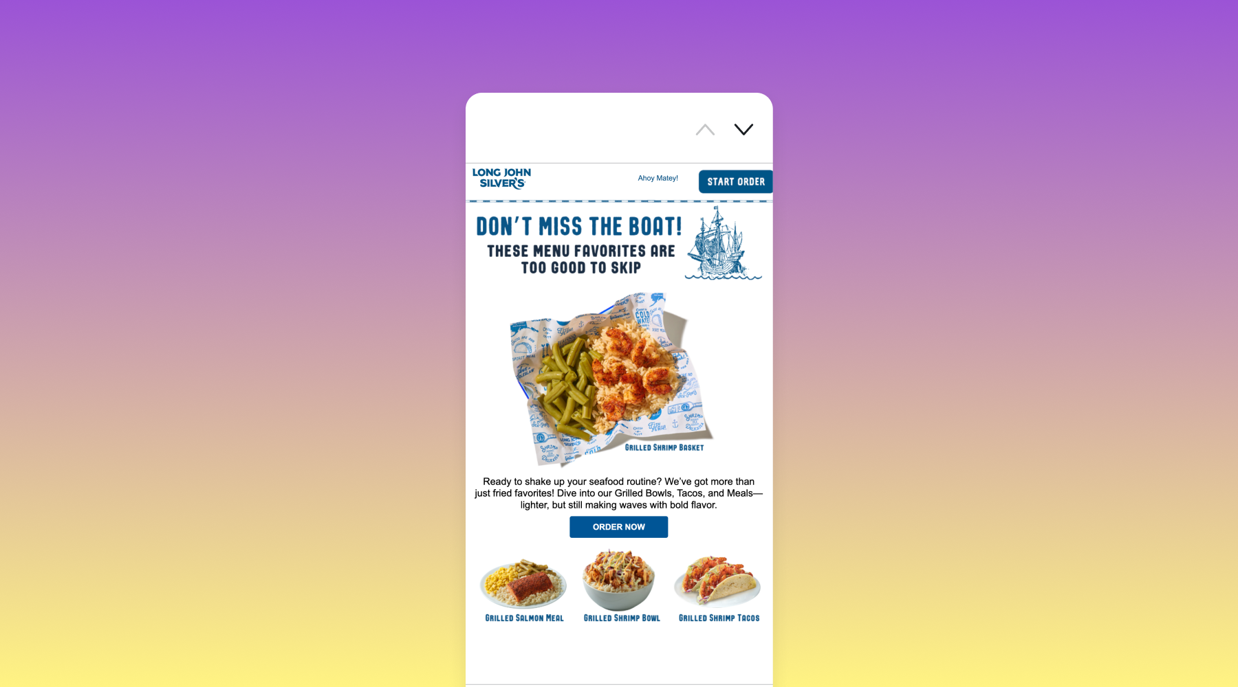 Text message example of a Lent campaign
