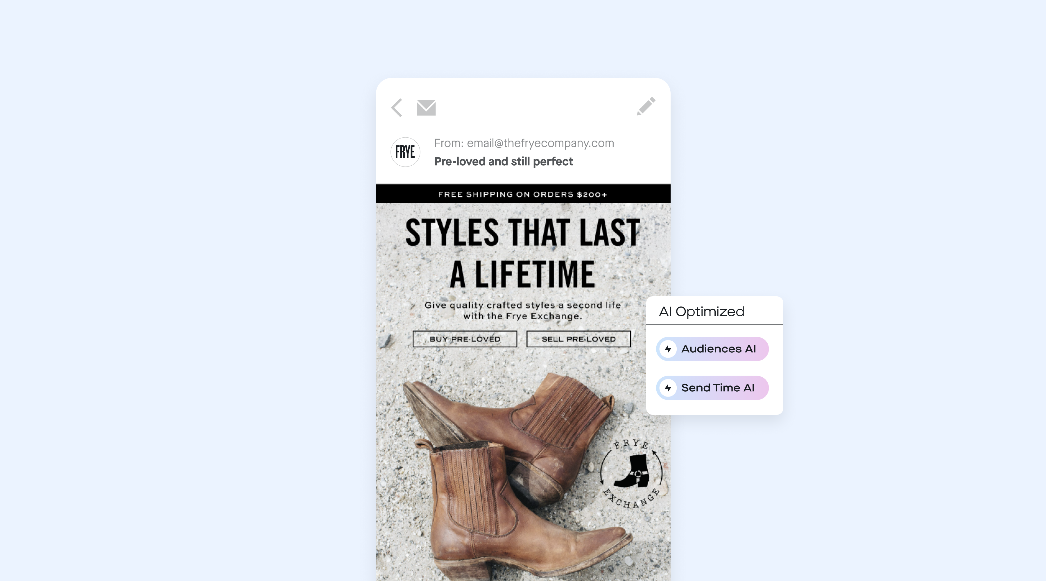 An email from The Frye Company: A High-Stakes Migration That Paid Off
