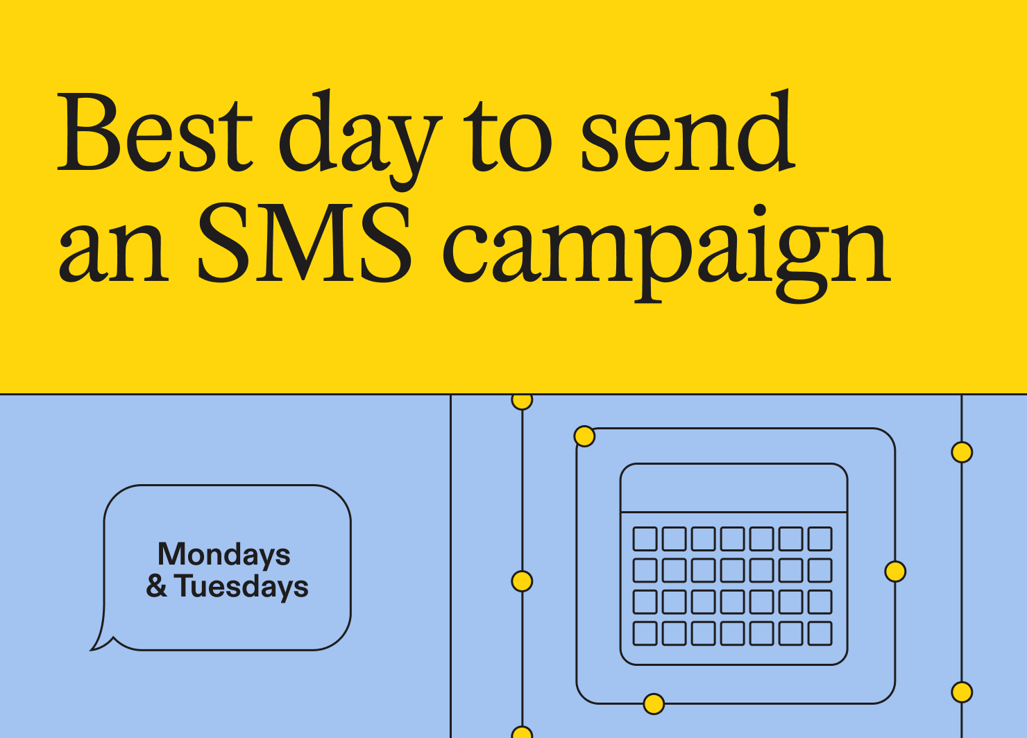 best day to send an sms campaign Mondays and Tuesdays