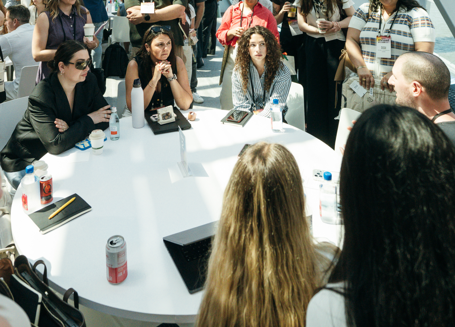 Marketing leaders at a roundtable discussing how AI is reshaping marketing teams