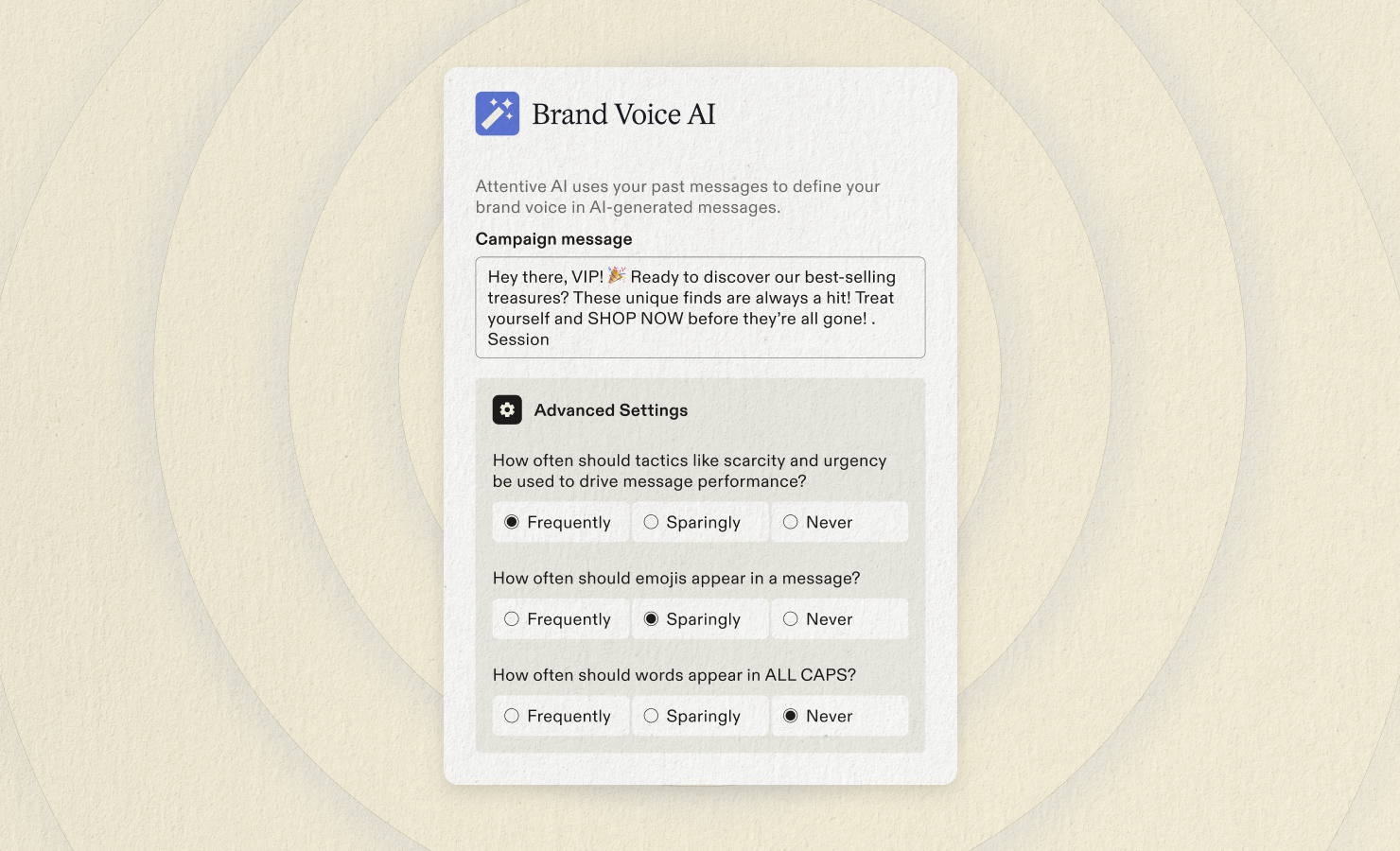 Attentive Brand Voice AI