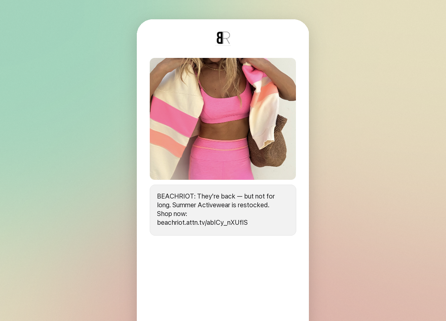Refined Beach Riot MMS mockup