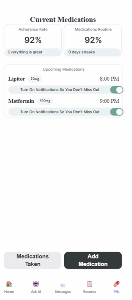 for-patient mobile app work flow