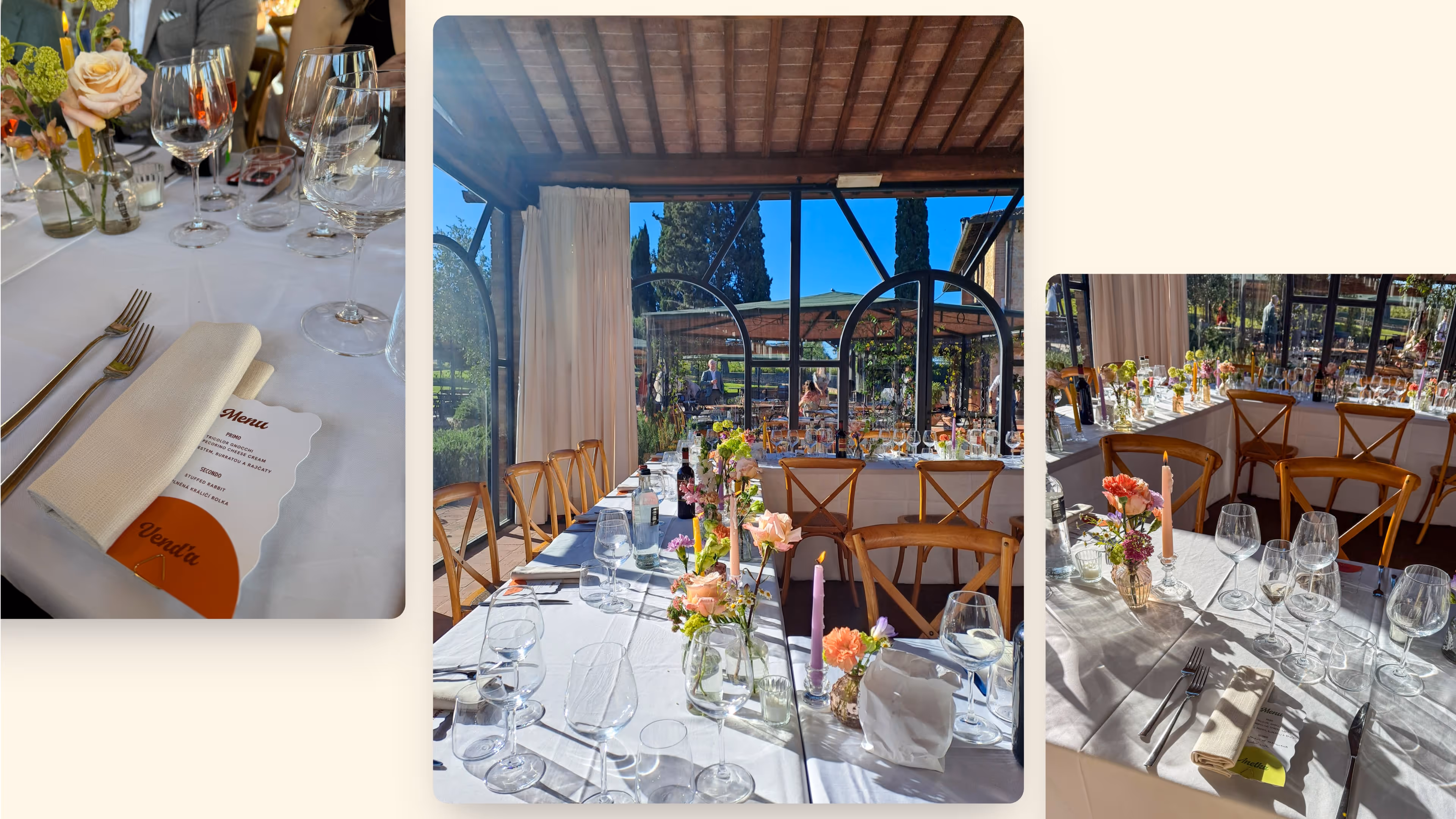 a table set for a party