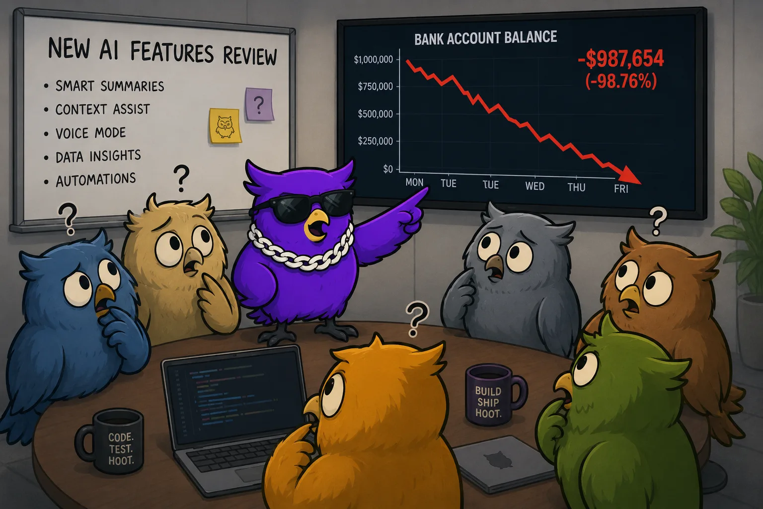 The standup moment: a new AI feature quietly tanks the bank balance