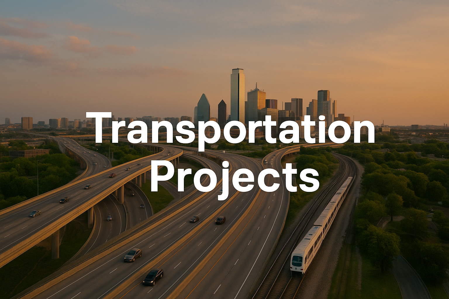 Transportation project illustration