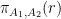 \pi_{A_1, A_2}(r)