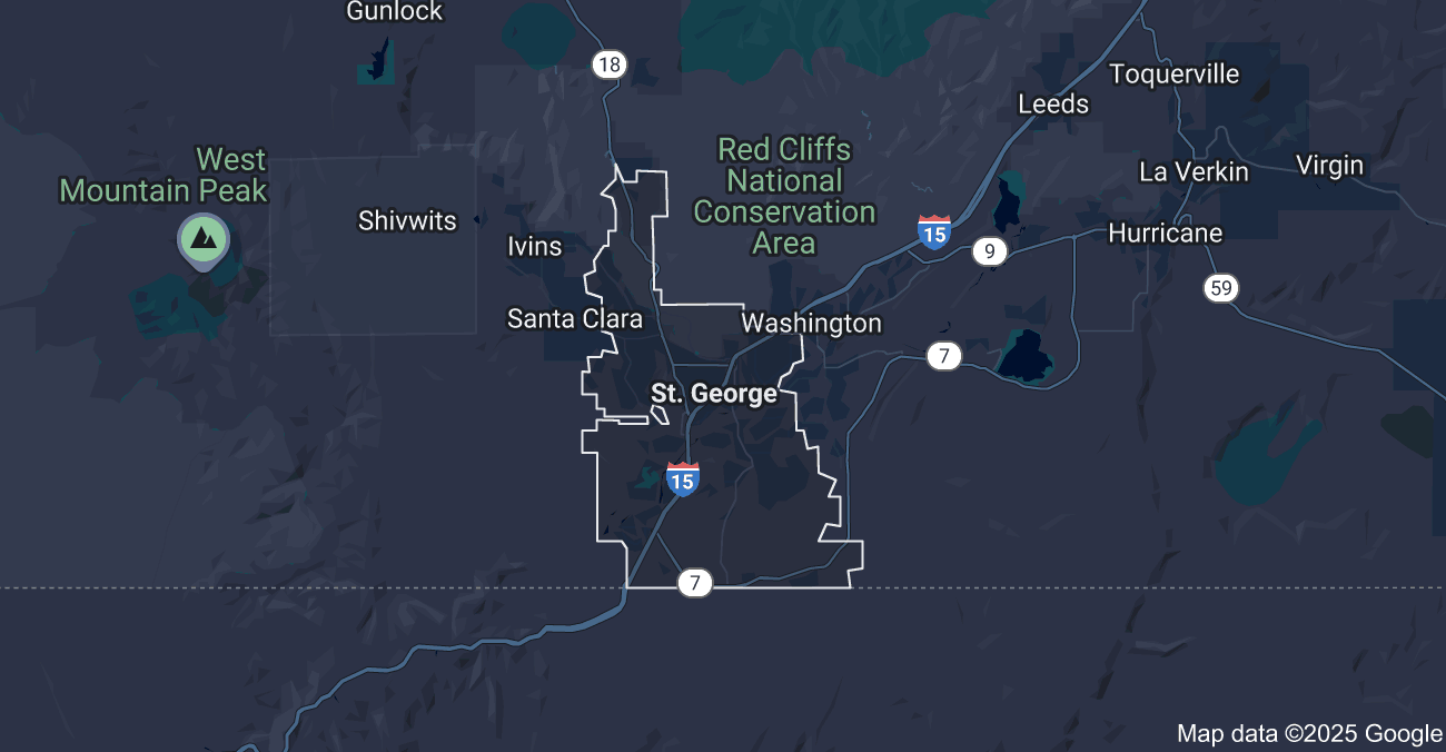 St. George Location Map