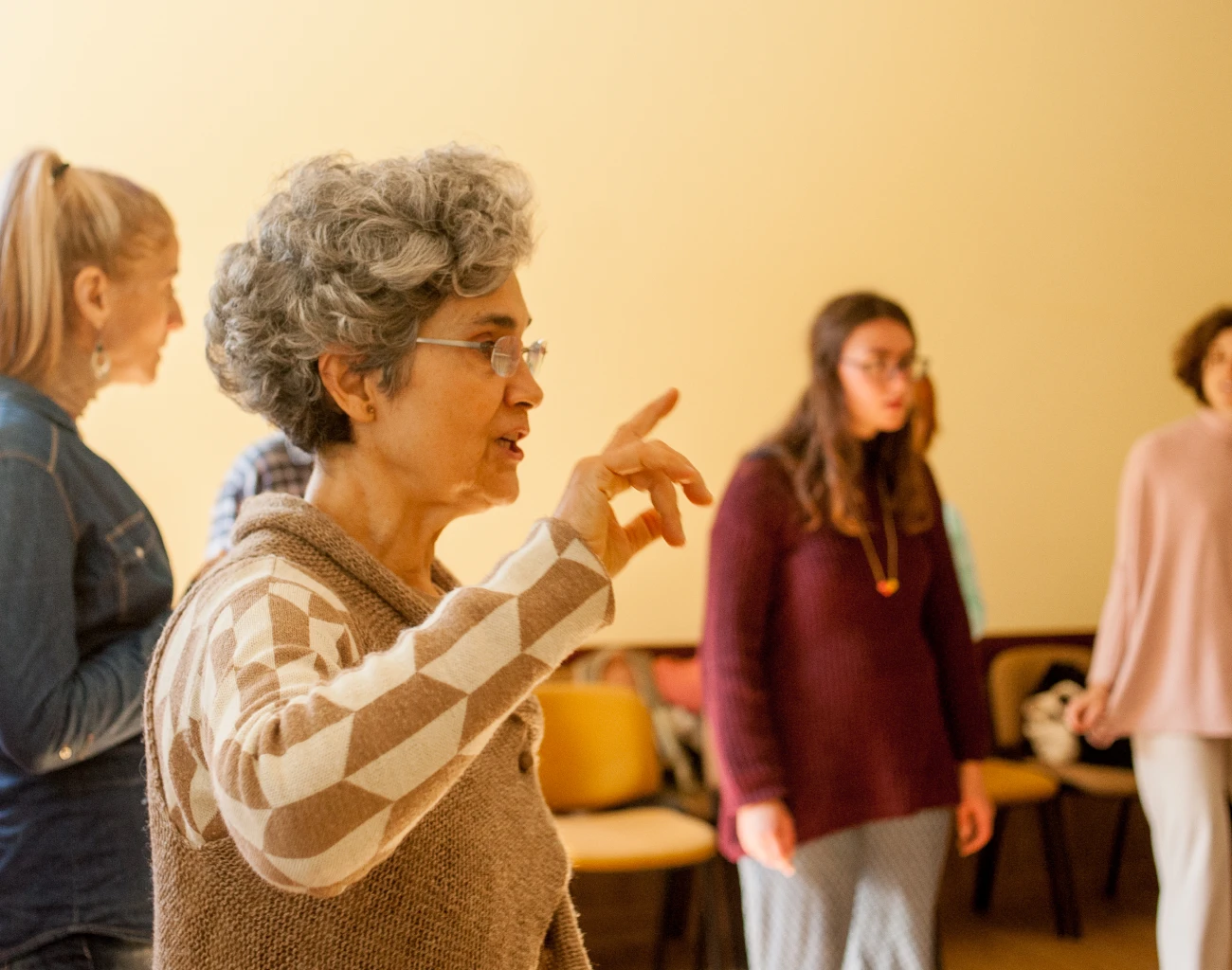 Professora em momento de aula