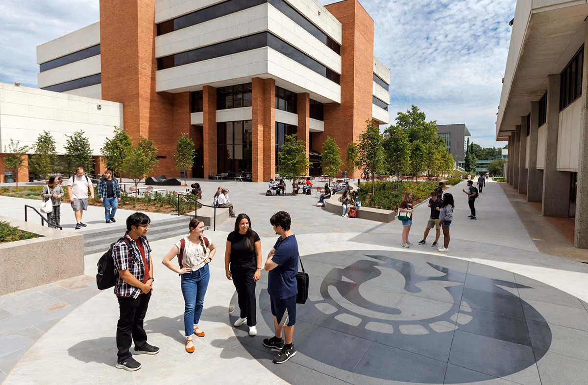 Students at Trojan Way