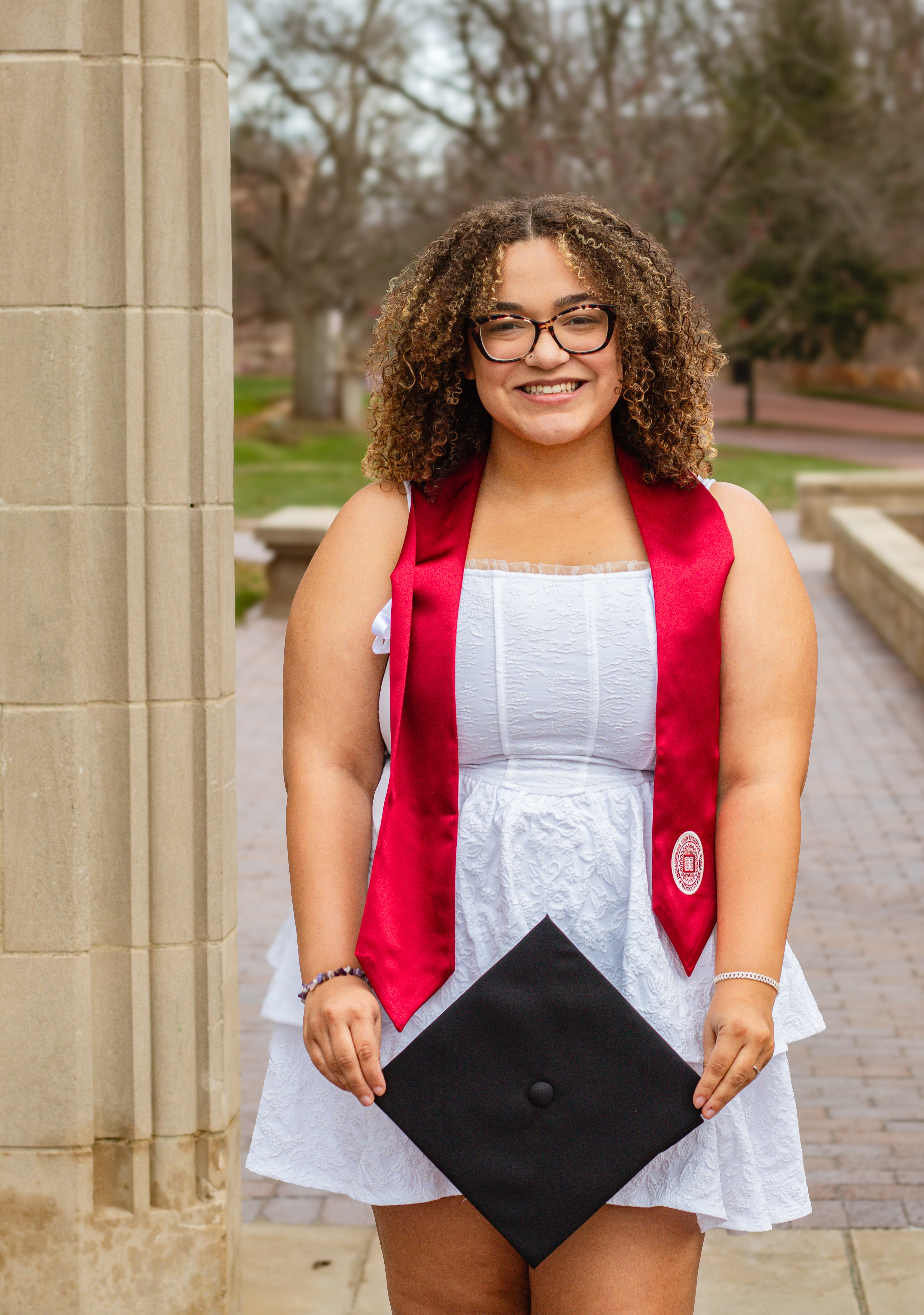 aubrey zamorano on graduation day