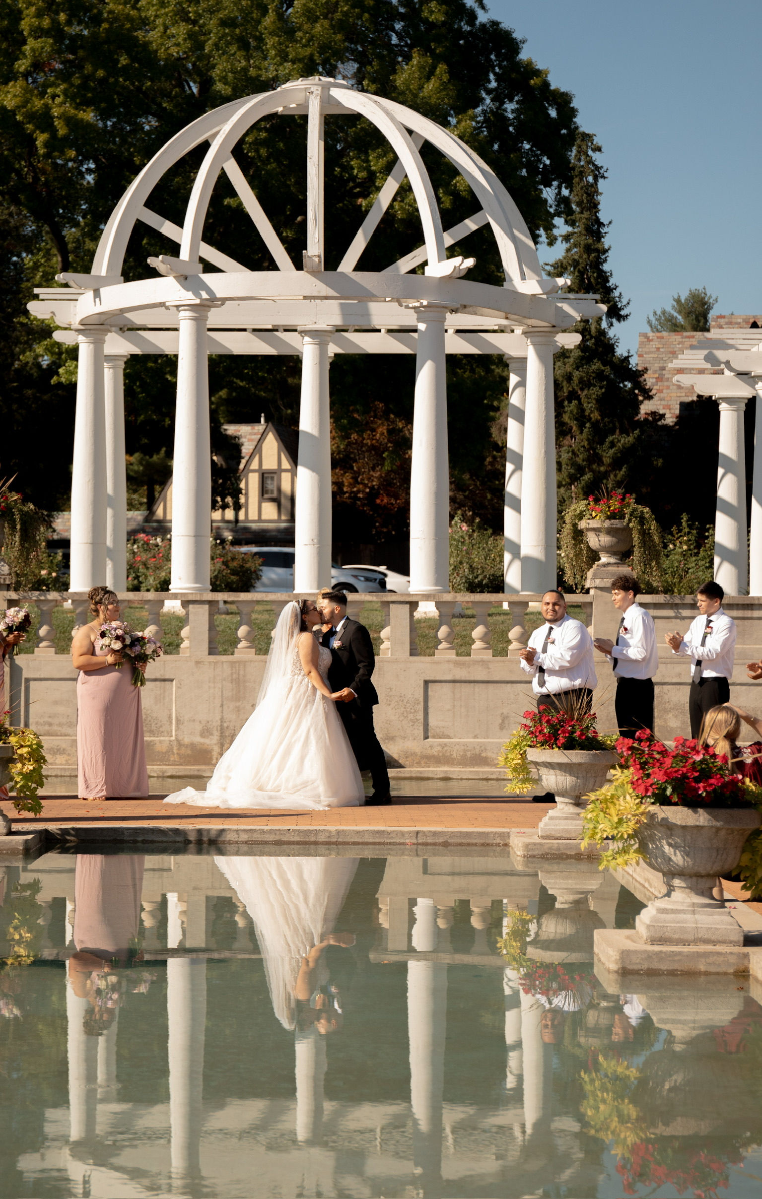 aubrey zamorano wedding day picture