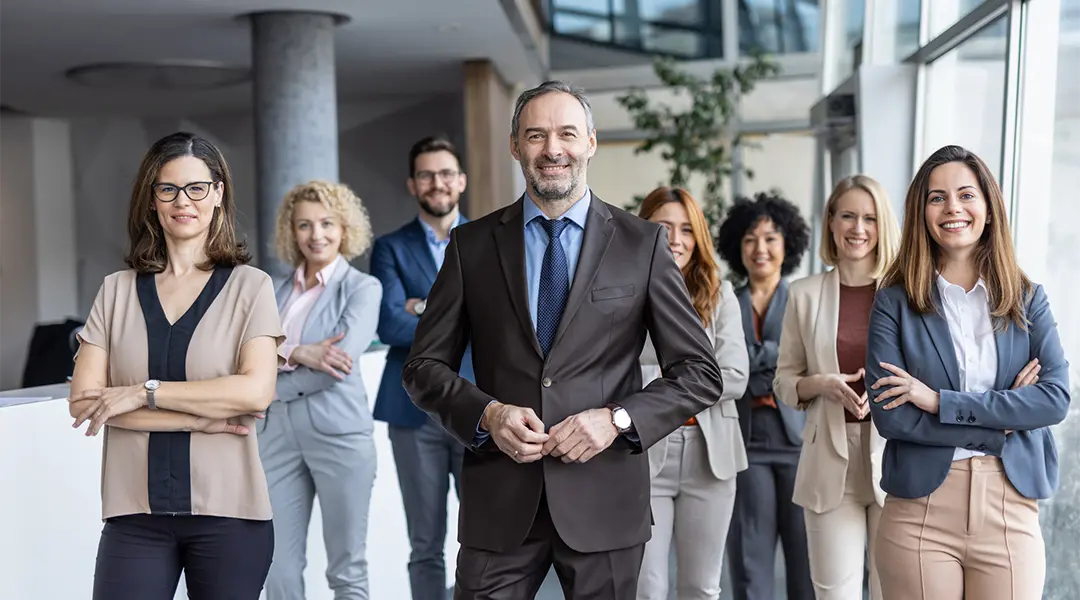 Group of people dressed in business attire