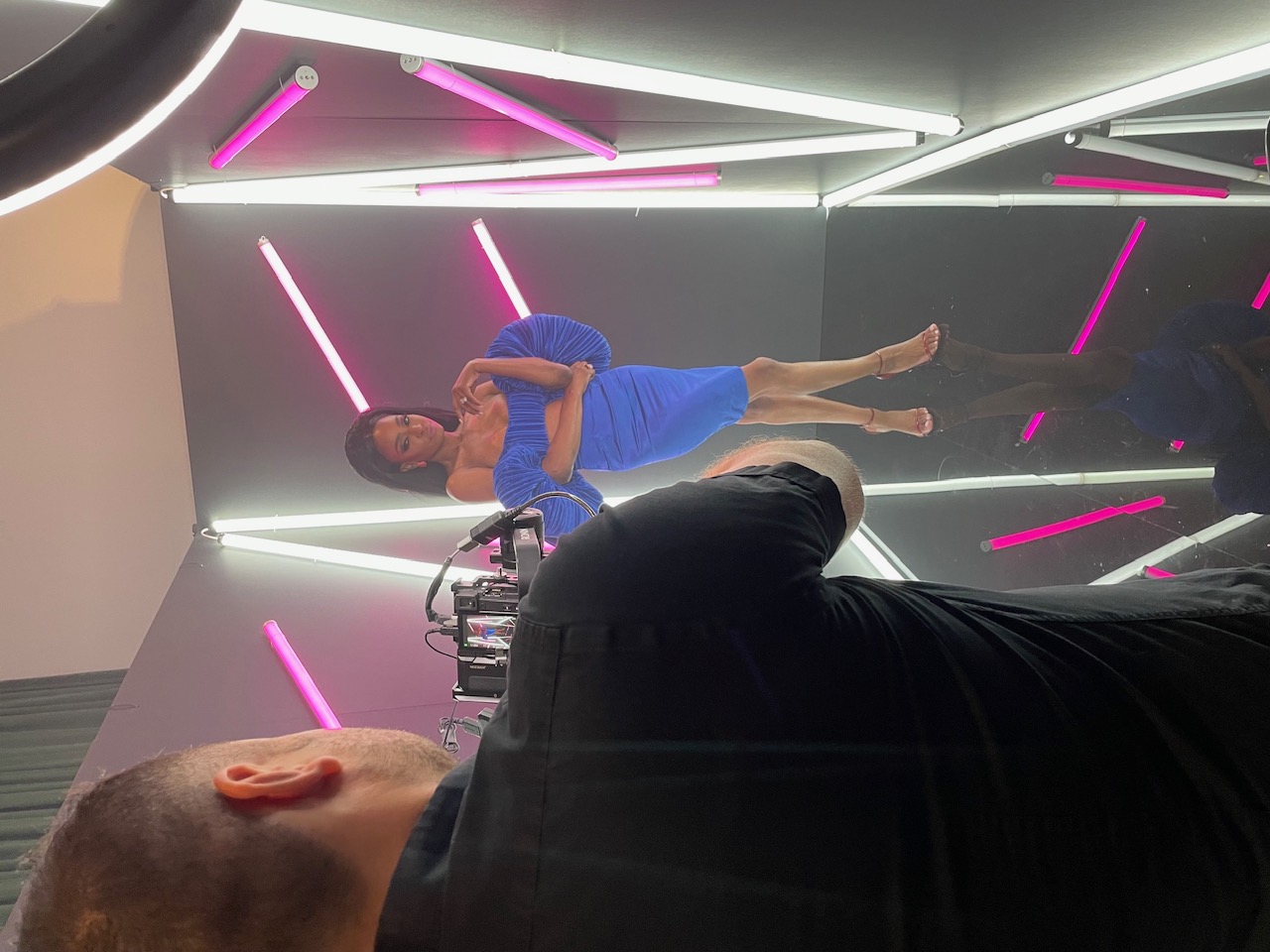 Guests recording a cinematic clip at a Video Booth experience in Florida