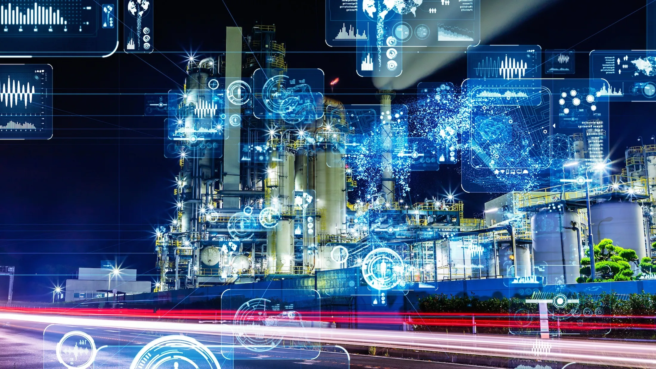 Industry using wireless 5G solutions.